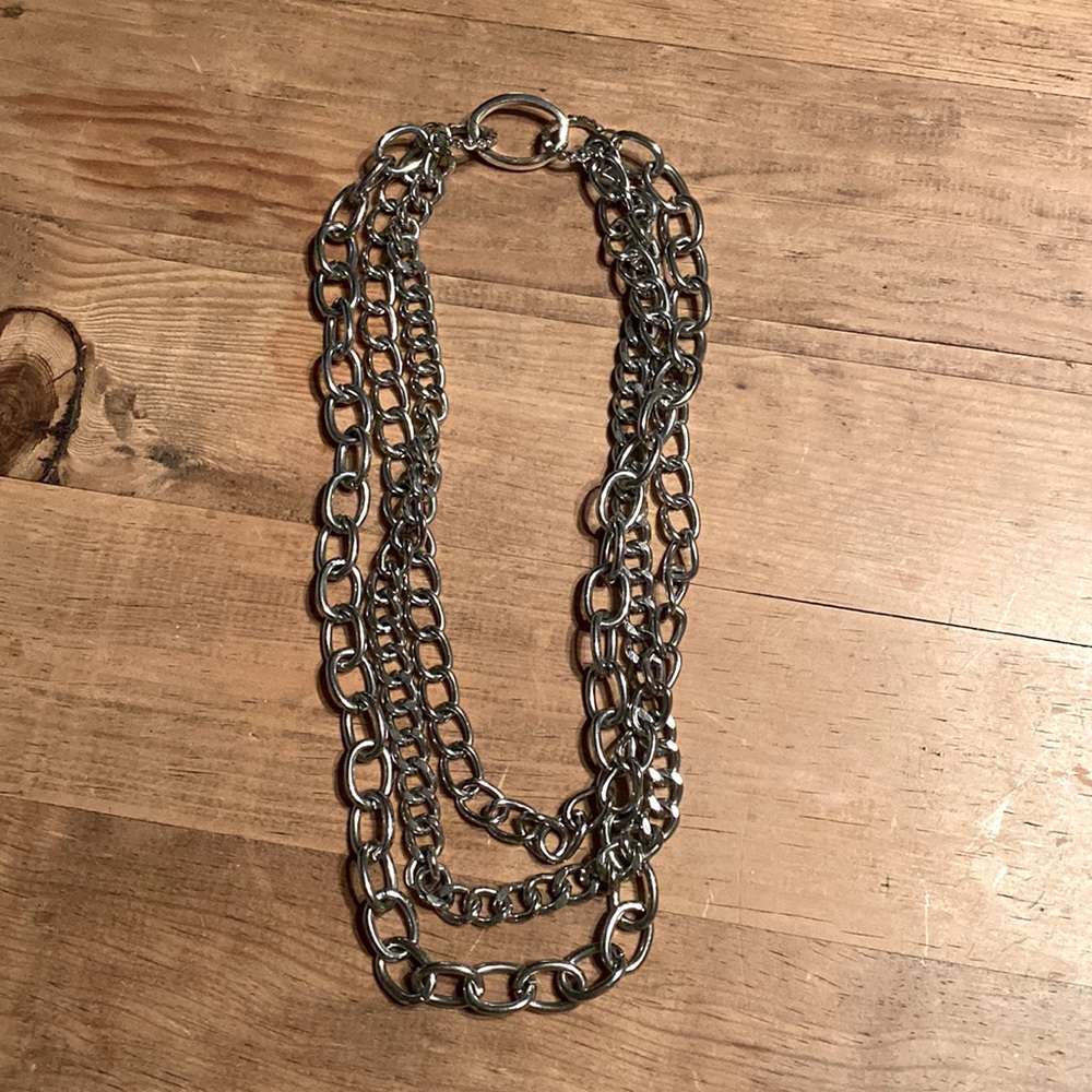 Silver chain necklace